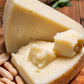 Fortunas Imported Italian Romano Pecorino Wedge - Aged 8 Months, 8 oz Hand Cut Sheeps Milk Cheese - Sharp and Piquant Flavor