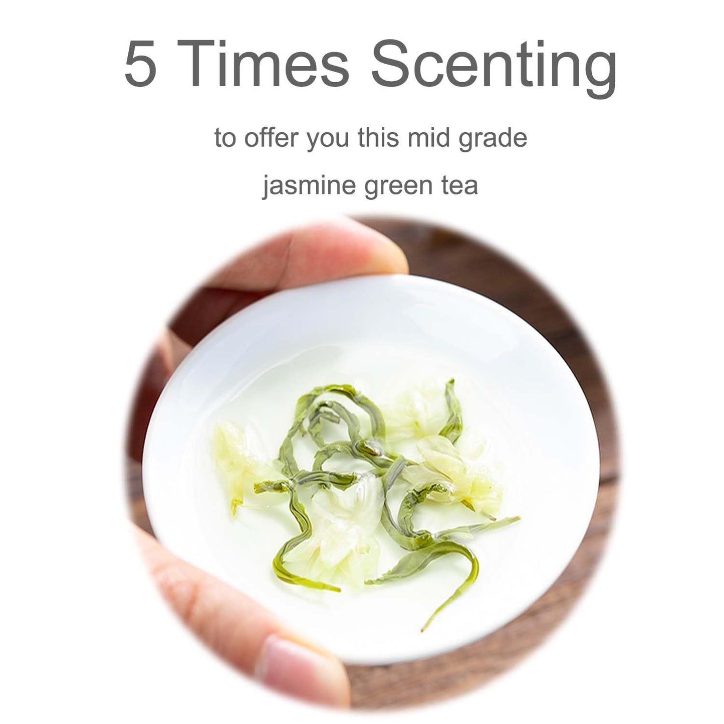 Jasmine Tea 2.1 Oz, Green Tea Loose Leaf, Premium Jasmine Tea With Pleasant Aroma - 60 G