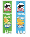 Pringles Potato Chips Flavor Pairing Variety Set 5.5oz - 2 cans (Sour Cream Onion & Cheddar & Sour Cream)