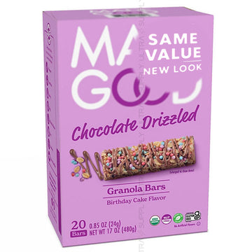 Made_Goods Birthday Cake Granola Bars (20 Count.) Organic, Gluten-Free, Nut-Free Snack Bars for Kids - School Safe, Non-GMO, wit