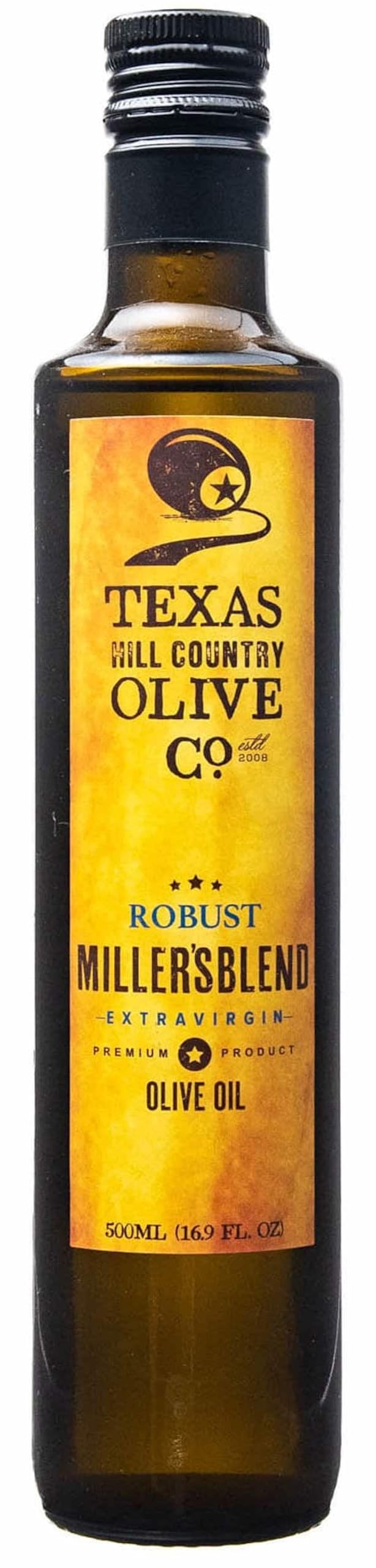 Texas Hill Country Olive Co. Extra Virgin Olive Oil - Cold Pressed - Rich & Robust - 16.9 Fl Oz