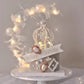 Crown Creative Metal Cake Topper Accessory Baby Shower Birthday Cake Decoration Crown For Boys & Girls Silver