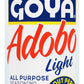 Adobo All Purpose Seasoning Light with Pepper by Goya, Poultry, Seafood, Meat, and Vegetable Seasoning, Fat Free and Calorie Fre