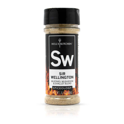 Spiceology & Hells Kitchen - Sir Wellington - Mustard, Mushroom and Shallot Spice Blend - Savory Meat Seasoning - 3.2 oz
