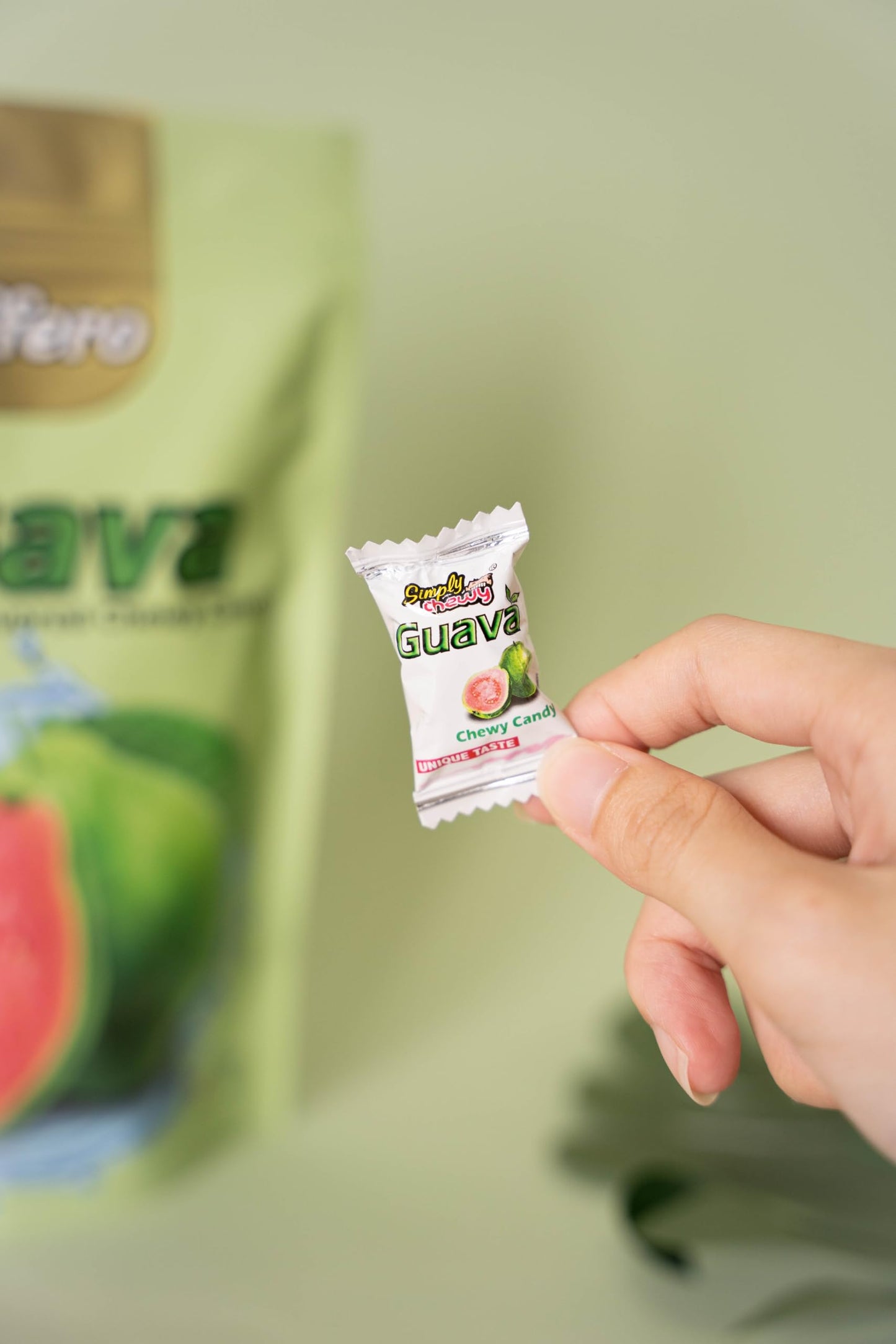 Veffero Simply Chewy Guava Flavored Chewy Candy,192G Individually Wrapped Chewy Candy