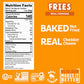 Pipcorn Heirloom Baked Cheddar Fries - Gluten Free, Non-GMO, Vegan - 5oz (Pack of 6)