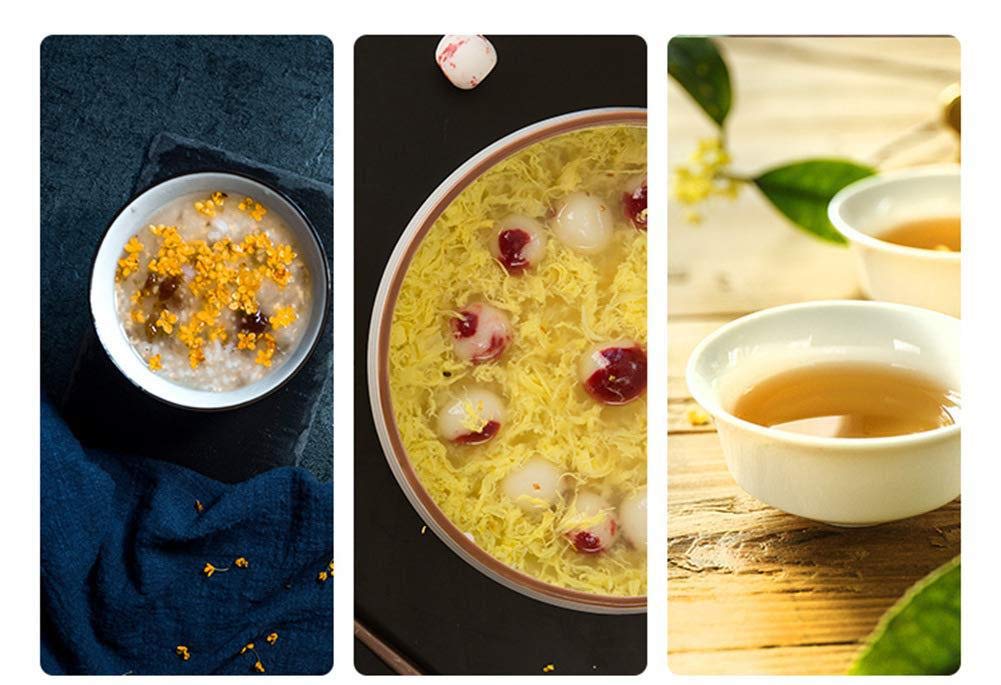 Tooget Fragrant Osmanthus Fragrans Herb Loose Leaf Tea 100% Natural Dried Osmanthus Flower Herbal Tea Top Grade - 2 Oz