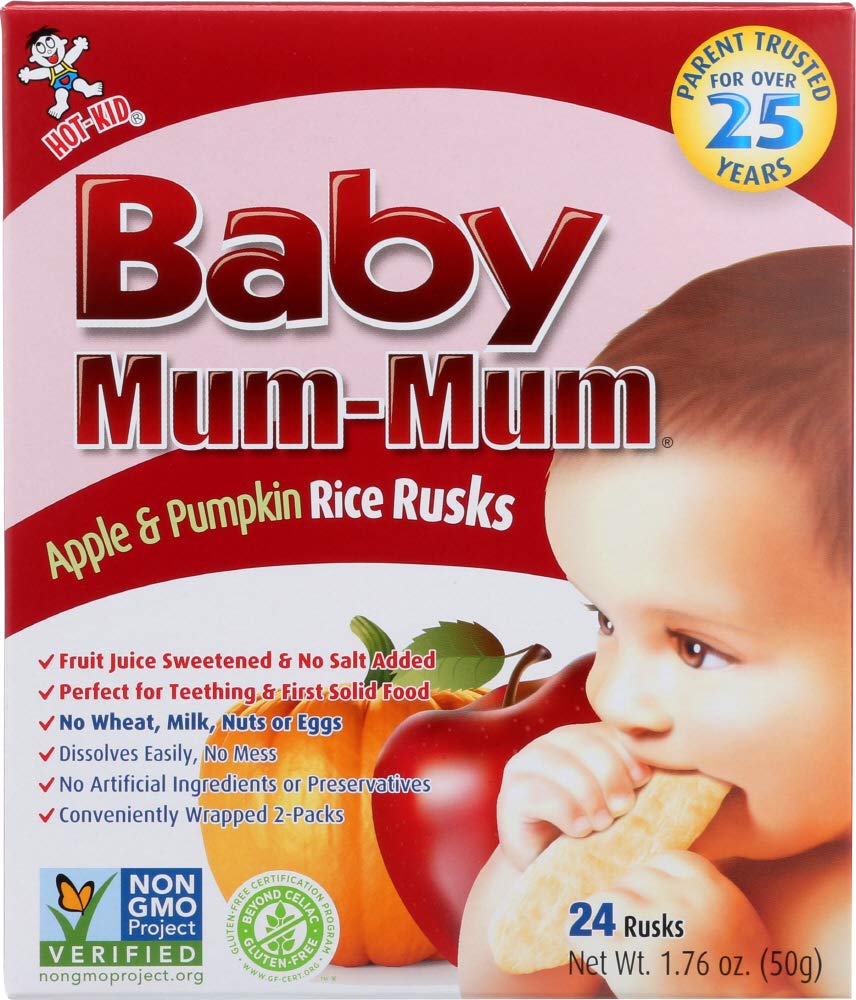 Hot Kid, Mum Mums Baby Apple, 1.76 Oz, (Pack Of 6)