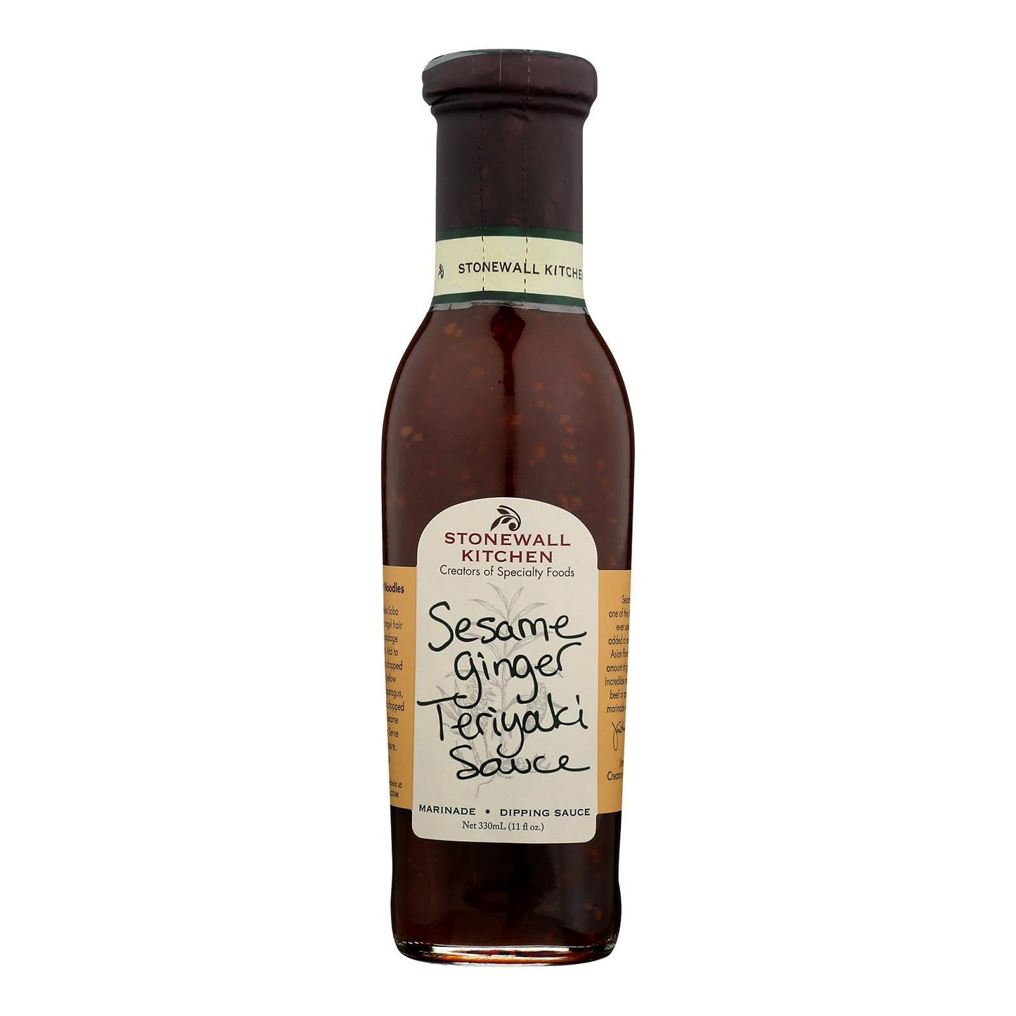 Stonewall Kitchens Sesame Ginger Teriyaki Sauce 11-Ounce Jars (Pack of 6)