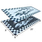 Stylish Camping Hc1 Black/Flag 8' X 20' Checkered Mat