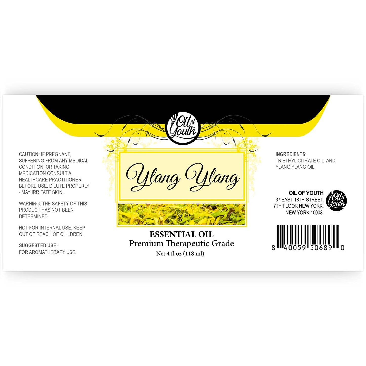 Oil Of Youth Essential Oils 4Oz - Ylang Ylang Essential Oil - 4 Fluid Ounces