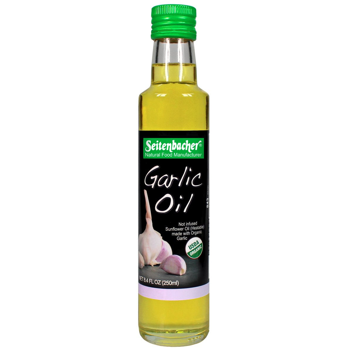 Seitenbacher Organic Oil, Garlic, 8.4-Ounce, 2 Count