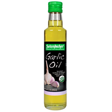 Seitenbacher Organic Oil, Garlic, 8.4-Ounce, 2 Count