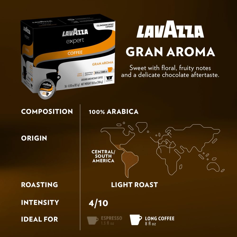 Lavazza Expert Variety Pack Espresso compact pieces, Light, Medium, Dark Roast, 36 Count, Compatible with Lavazza Classy Machines