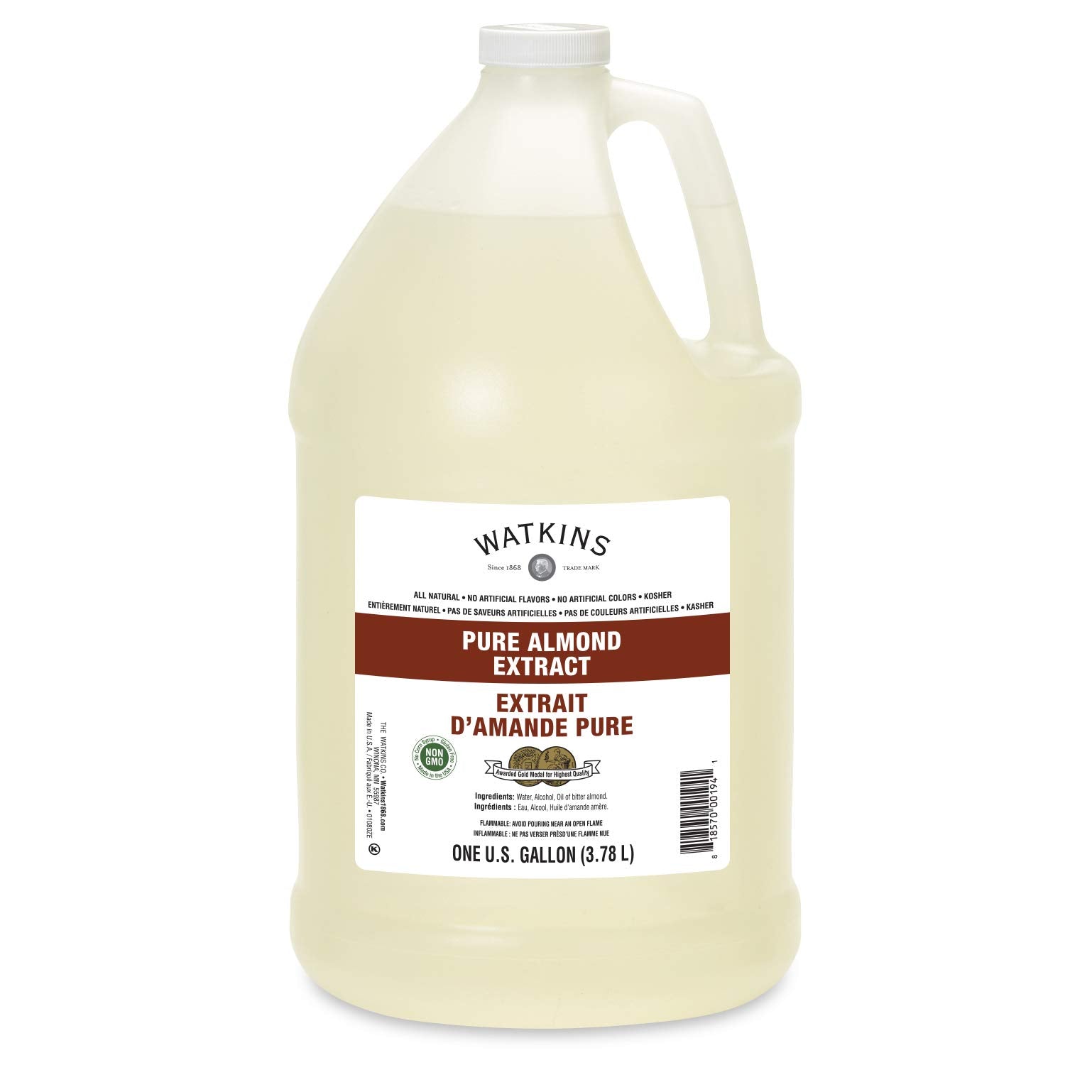 Watkins Pure Extract, Almond, 128 Ounce, 1 Count