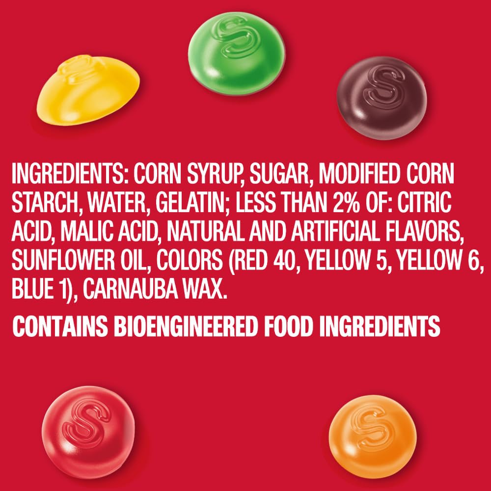 SKITTLES Original Gummy Candy, Gummy Snacks, Bulk Candy Bags, 5.8 Oz Bag (Pack of 12)