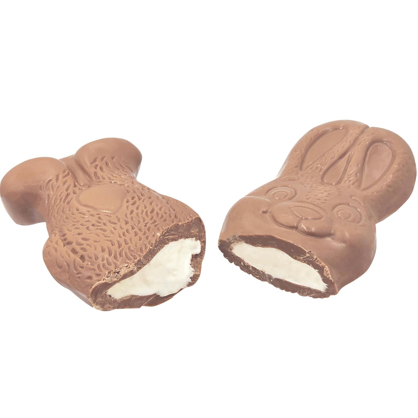 Fruidles Chocofluff Easter Bunny  , Marshmallow-filled, 3.8 oz Chocolate Bar, 24-Pack, Kosher Certified