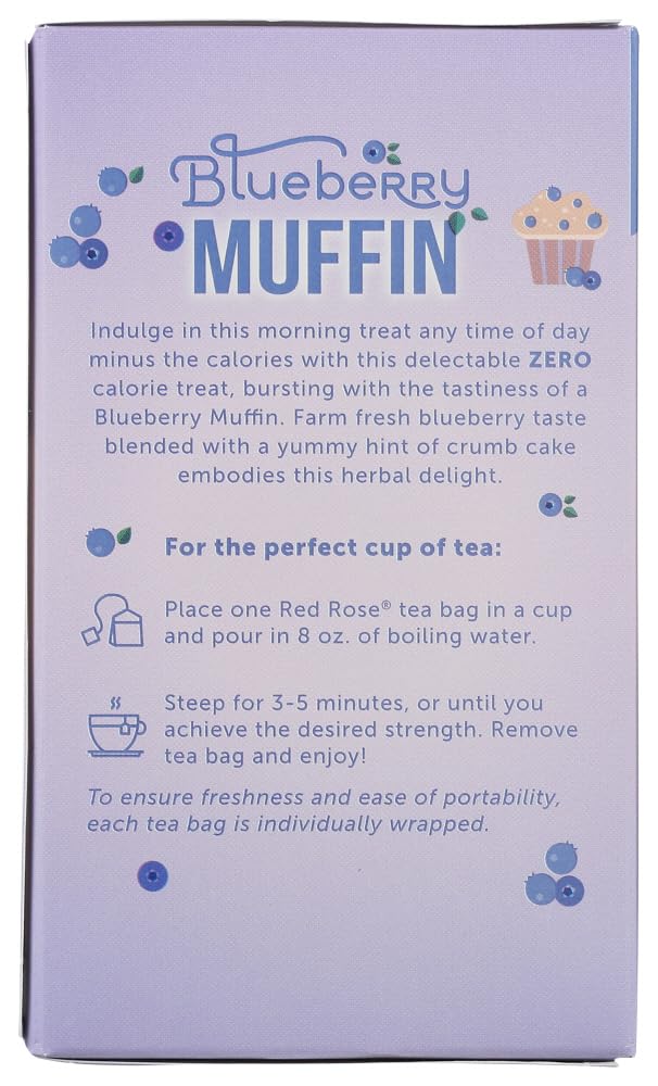 Red Rose Blueberry Muffin Tea, 18 Ct (Pack Of 2)