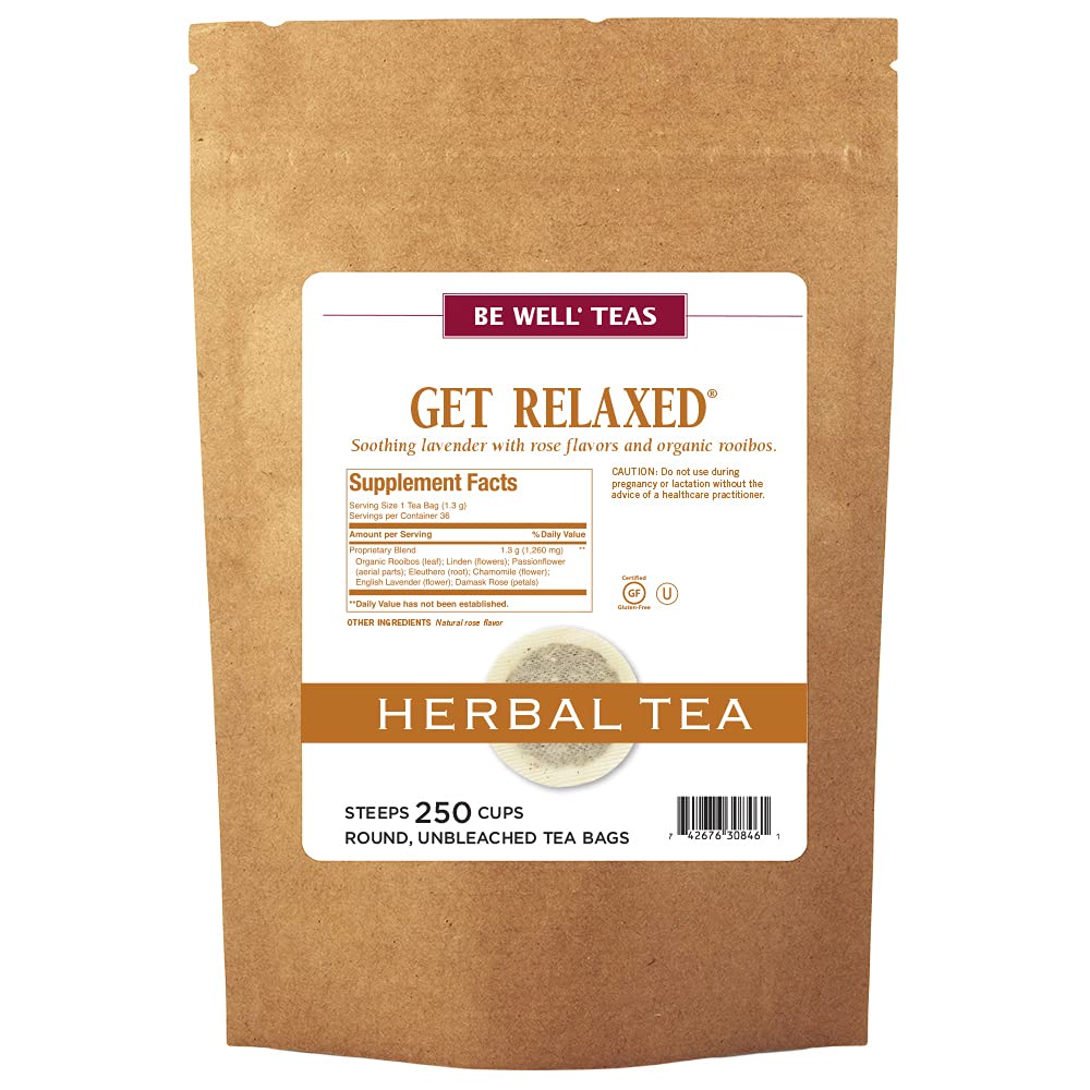 The Republic of Tea Be Well Teas Herbal Tea, Relaxed Blend, 250 Count Refill Pack