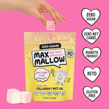 Know Brainer Max Mallow Variety Pack Guilt-Free & Zero Sugar Marshmallows - Low Carb, Zero Fat, Gluten-Free & Ketogenic Marshmal