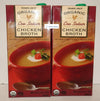 Trader Joes Organic Low Sodium Chicken Broth 32fl oz 946ml (Two Boxes)