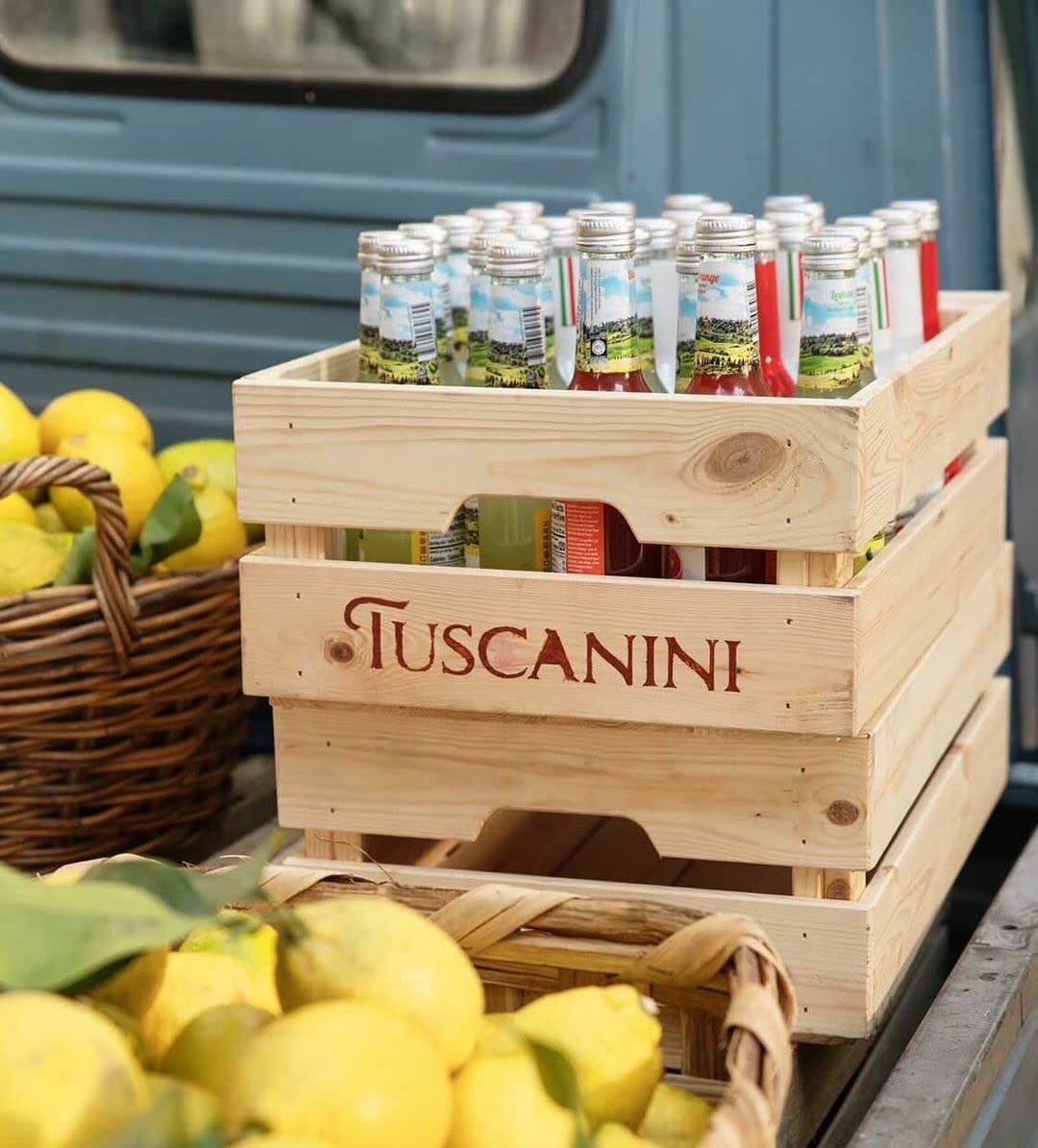 Tuscanini Organic Sparkling Lemonade, 9.3oz (6 Pack) - No Food Coloring, Product of Italy, Premium Glass Bottle