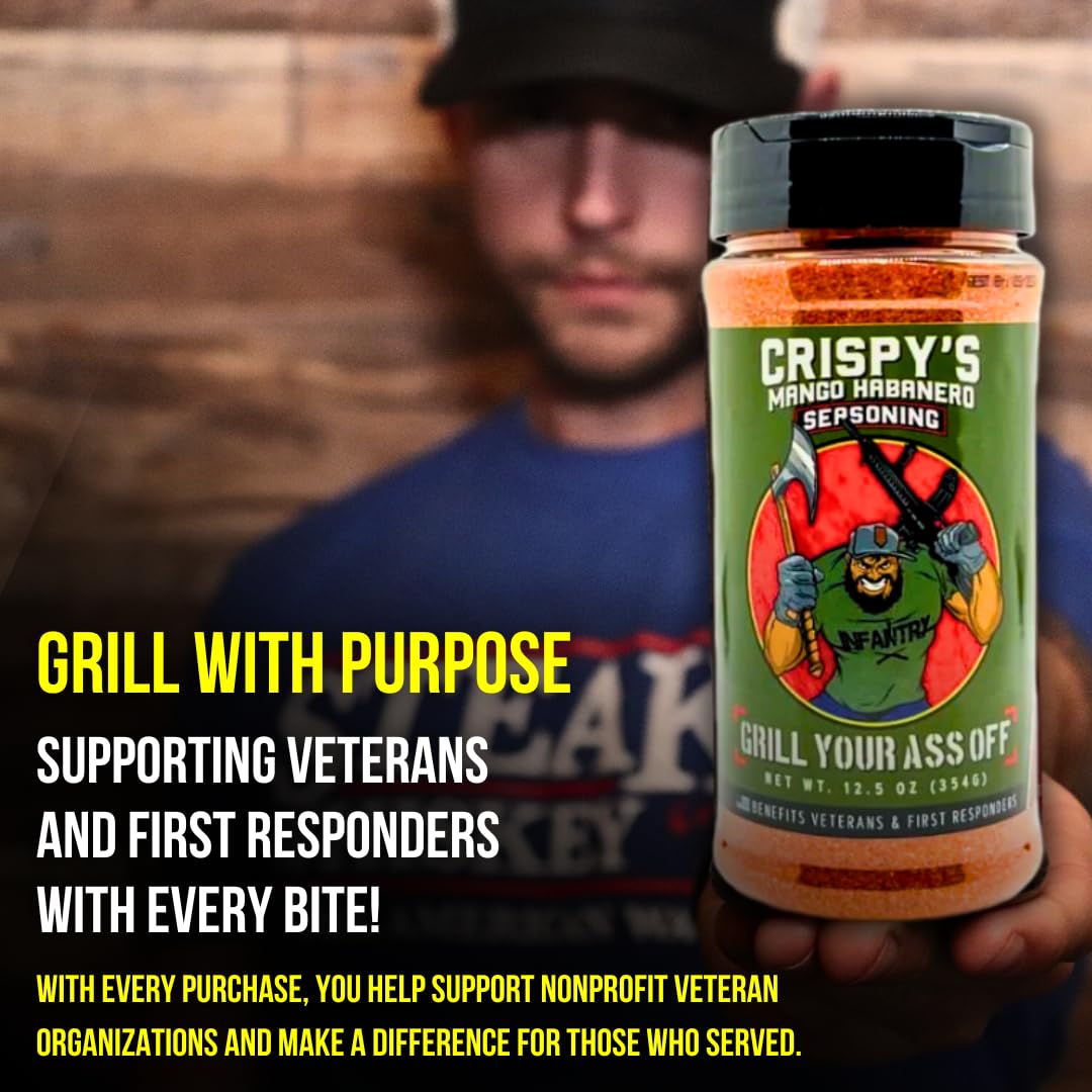 Gyao Crispy'S Mango Habanero Seasoning - Bbq & Grill Seasoning For Steak, Burger, Pork & Chicken - Seasonings And Spices For Coo