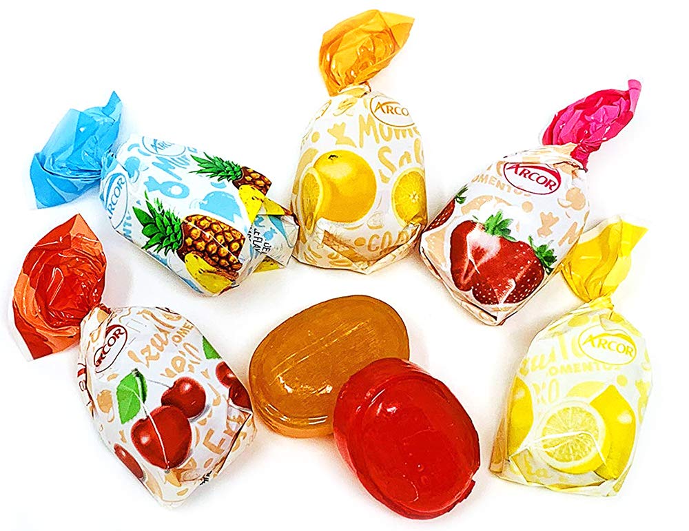 Sweetgourmet Arcor Fruit Filled Assorted Bon Bon Hard Candy | 1 Pound