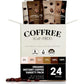 COFFREE Organic Instant Coffee Packets Variety Pack - Convenient Single Serve Coffee Sticks  Mold Free  Low Acid Arabica for On-the-Go Energy - 0-150% Caffeine Options for Hot or Cold Brew - 24 Count