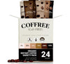 COFFREE Organic Instant Coffee Packets Variety Pack - Convenient Single Serve Coffee Sticks  Mold Free  Low Acid Arabica for On-the-Go Energy - 0-150% Caffeine Options for Hot or Cold Brew - 24 Count