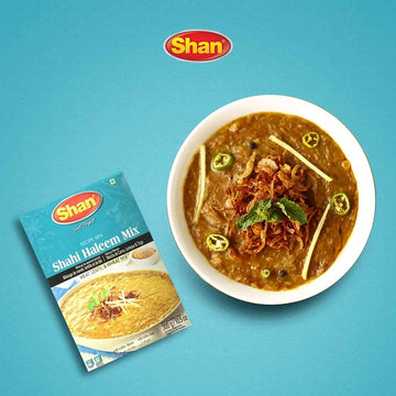 Shan Shahi Haleem Recipe Mix 10.5 Oz (300G) - Spice Powder For Traditional Meat, Lentil And Wheat Curry - Suitable For Vegetaria