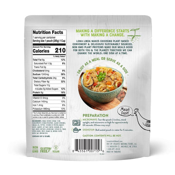 Loma Linda Plant-Based Lo Mein - 6 Pack (10 oz. Bags) | Vegan Konjak Noodles with Fresh Vegetables | Ready to Eat, Gluten-Free,