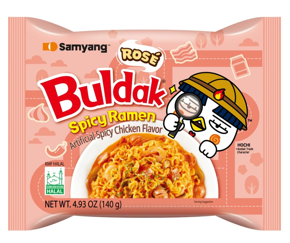 Buldak Rose Flavor Ramen Pack of 5