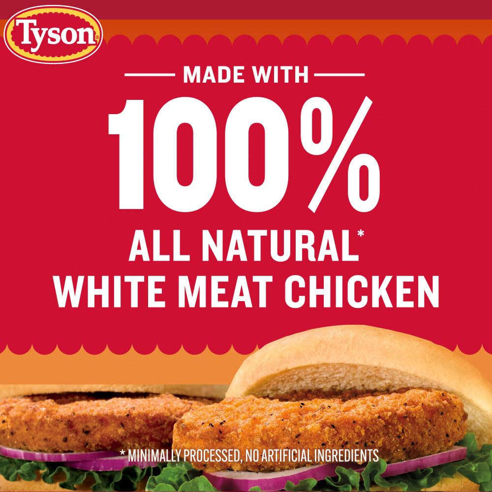 Tyson Fully Cooked Spicy Chicken Patties, 23 Oz. (Frozen)