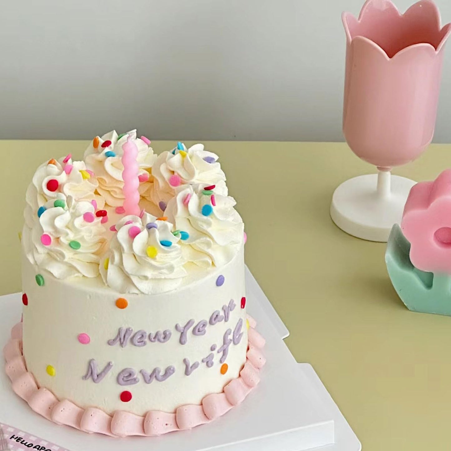 Rainbow Sprinkles Mix For Cake Decorating, Colored Confetti Round Chip Sprinkles For Cake Cupcake Cookies Baking Ice Cream