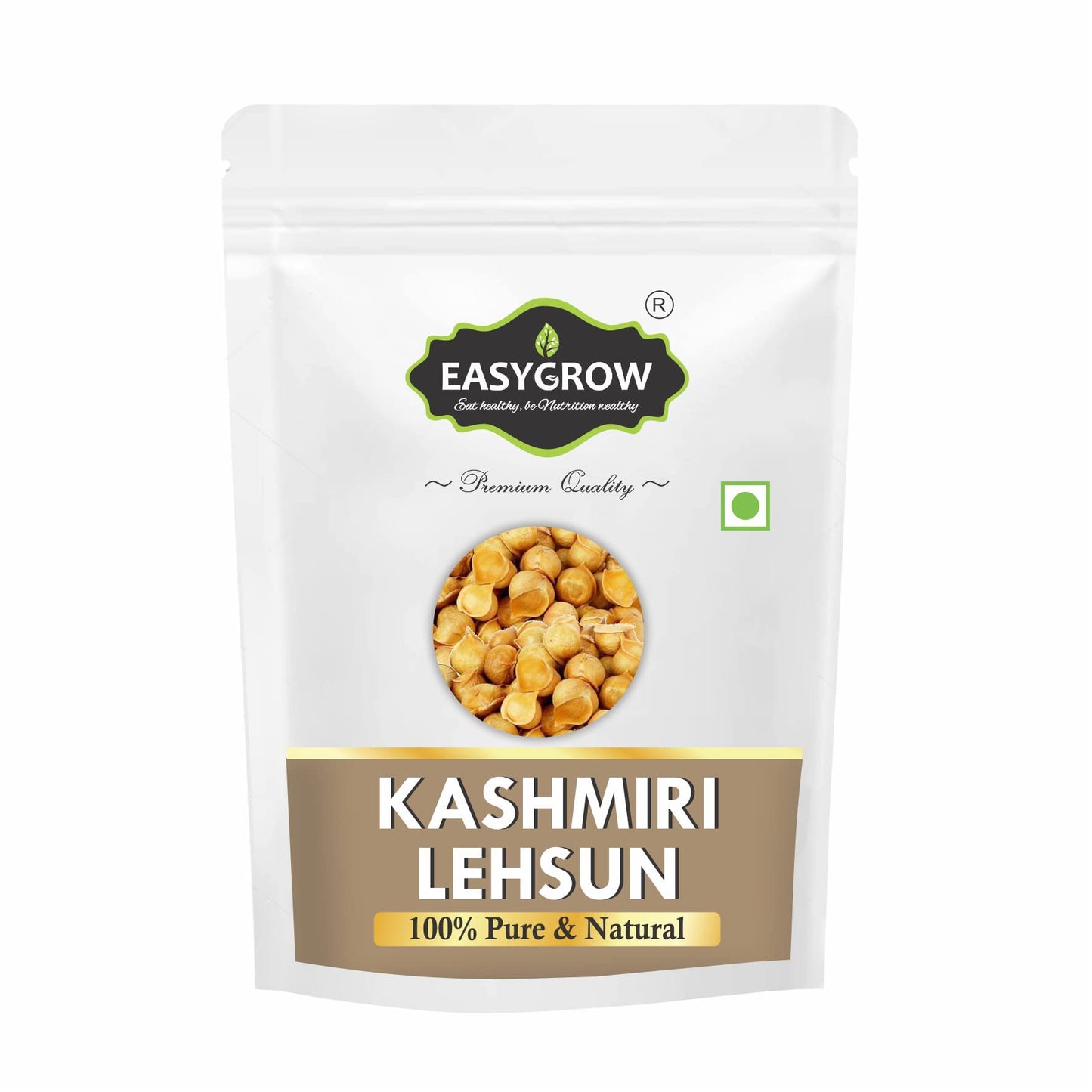 Easygrow Kashmiri Garlic Kashmiri Lehsun Single Clove - 100 GM - Fresh & Natural Snow Mountain Garlic (100GM)