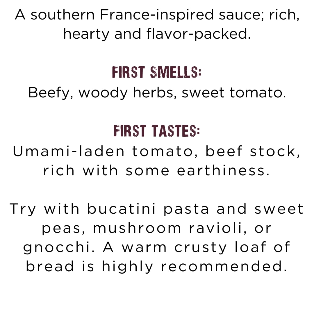 Le Sauce & Co. Gourmet Pasta Sauce, Savory Provencal, 2-Pack, All Natural, Imported San Marzano Tomatoes, 2 Servings
