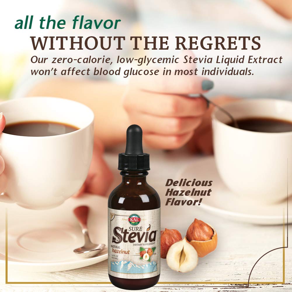 Kal Pure Stevia Extract, Hazelnut, 1.8 Fluid Ounce