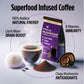 VitaCup Focus Mushroom Coffee Grounds, Vanilla Flavored Coffee with Lions Mane, Chaga, B Vitamins, D3, Boost Focus, Immunity, Me