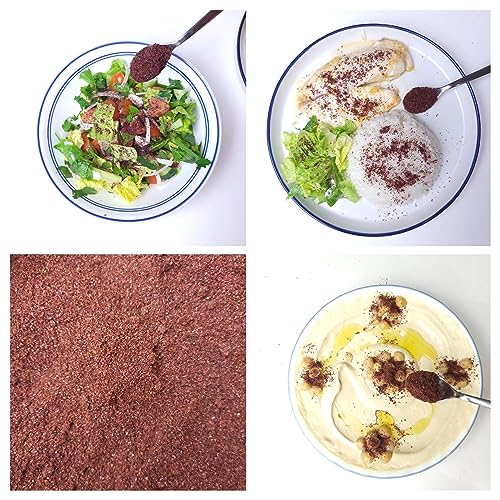 Sumac Spice - Organic and Extra Lemony Sumac Seasoning - 3.5 OZ Lebanese Grown