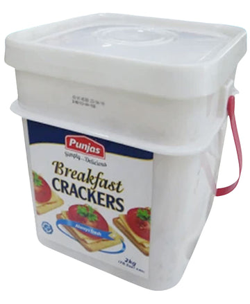 Punjas - Breakfast CRACKERS (2KG Container) Simply...Delicious! | Made in Fiji Islands