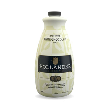 White Chocolate Caf   Sauce By Hollander Chocolate Co. | Gourmet White Chocolate Sauce With Real Cocoa Butter For The Profession