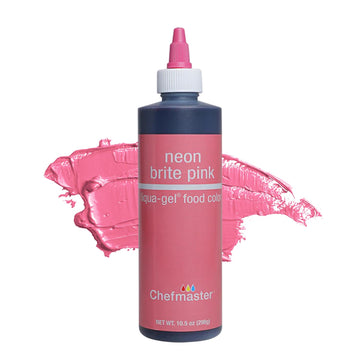 Chefmaster Neon Pink Liqua-Gel Food Coloring | Vibrant Color | Professional-Grade Dye for Icing, Frosting, Fondant | Baking & De