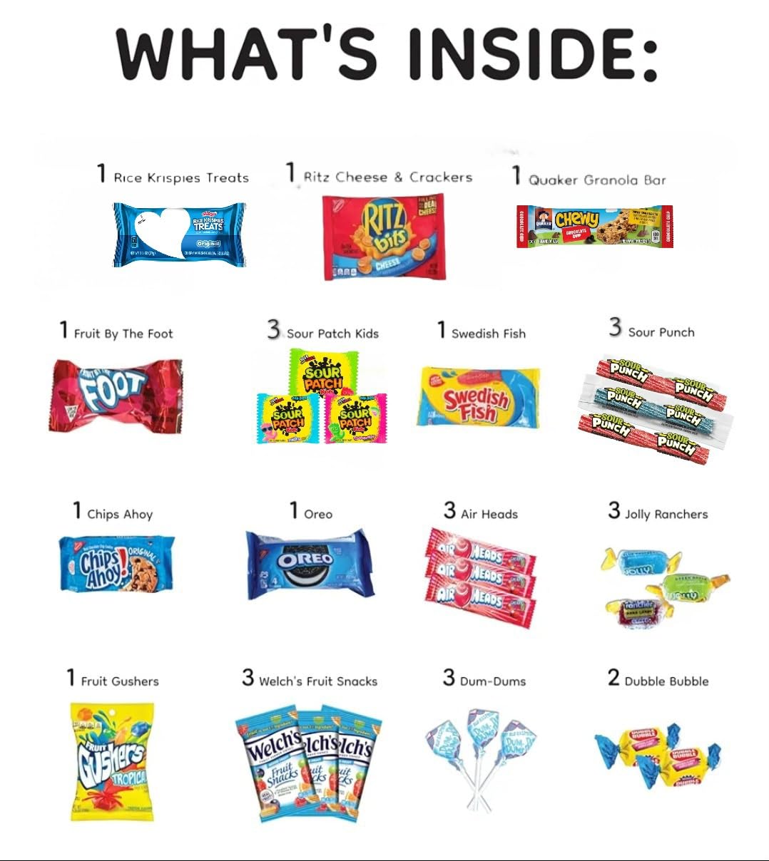 CCC 50 Count Snack Box Halloween Care Package - Assorted Chips, Cookies, Candy &   - Multi Color - 1 Ounce (Pack of 50)