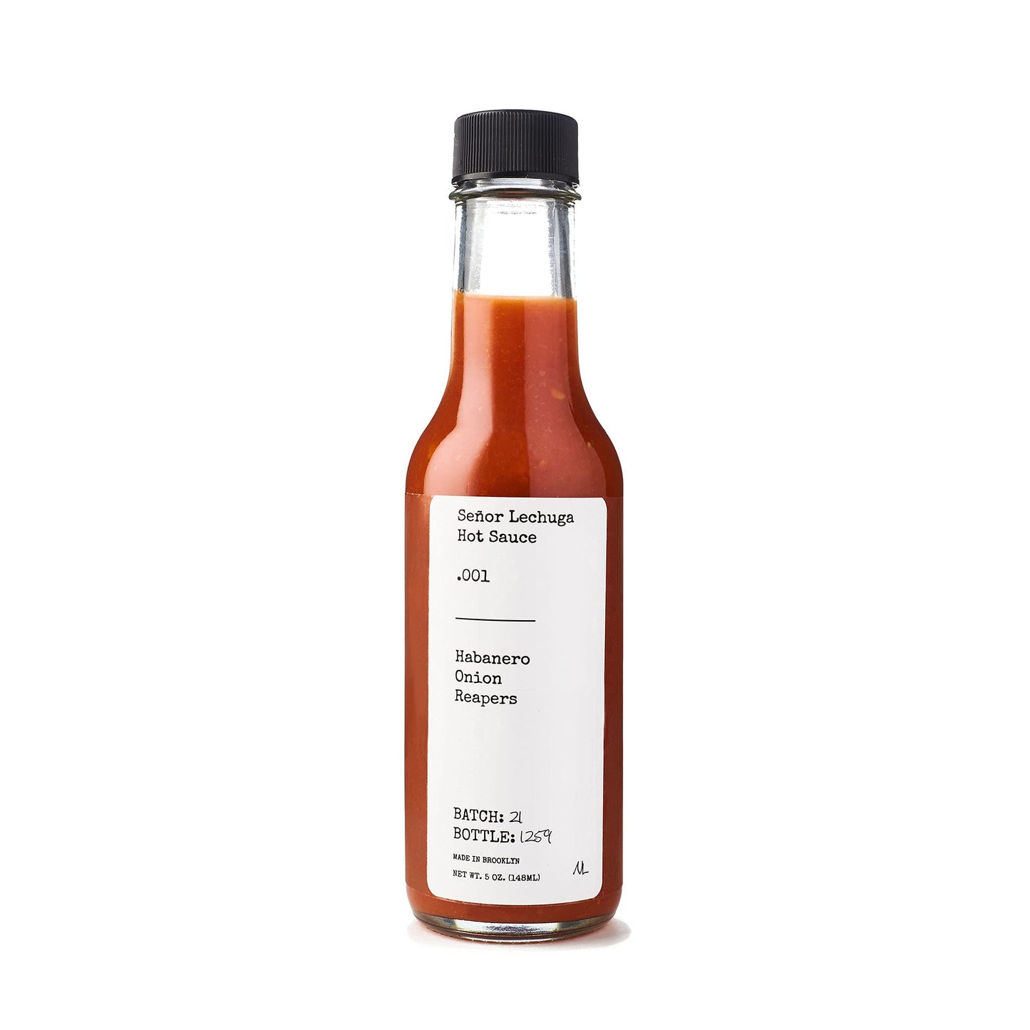 Seor Lechuga Hot Sauce - Hot Sauce Made From Carolina Reaper Peppers And Habanero Pepper - .001 Habanero, Onion, Reapers