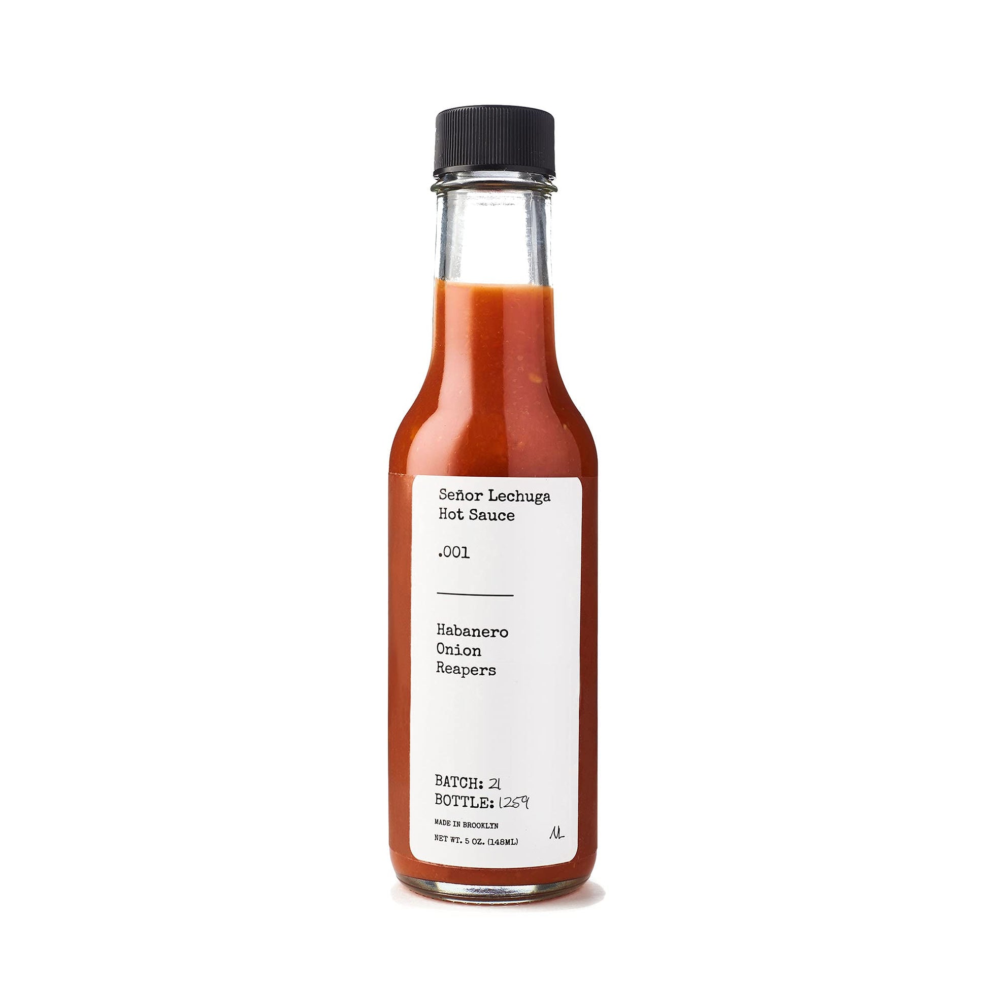 Seor Lechuga Hot Sauce - Hot Sauce Made From Carolina Reaper Peppers And Habanero Pepper - .001 Habanero, Onion, Reapers