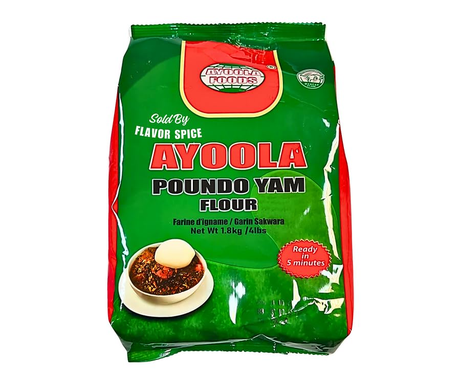 Yam Flour 1.8KG(4LB | Nigeria poundo fufu | Yam Fufu
