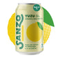 Sanzo Flavored Sparkling Water - Yuzu (Lemon) 12-Pack - Carbonated Drink Made With Real Fruit  Sugar-Free - Non-Gmo, Gluten-Free