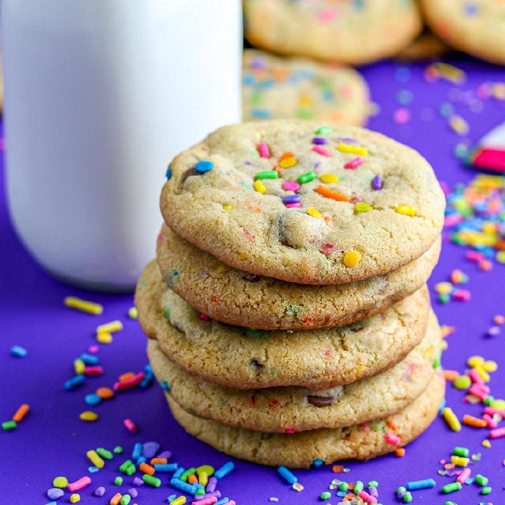Sweets &   Boutique Neon Sprinkles for Baking - 4 Ounce, Neon Glow, Pink, Yellow, Purple, Blue Confetti & Jimmies