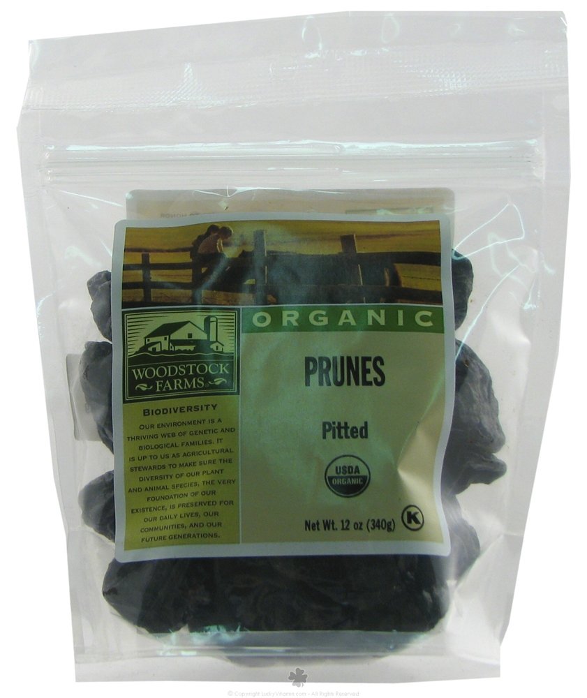 Woodstock Farms Organic Pitted Prunes - 12 oz
